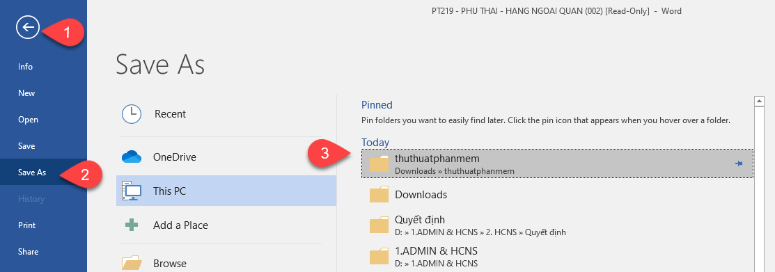 How to remove the Read only property in Word, Excel Picture 10