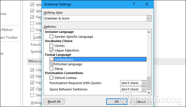How to remove the underline, delete the red brick, blue brick under the word in Word Picture 6