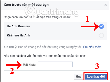 How to rename Facebook on the computer Picture 4