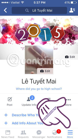 How to rename Facebook on the phone Picture 1