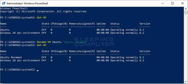 How To Rename Hyper V Virtual Machines Using Powershell And Hyper V