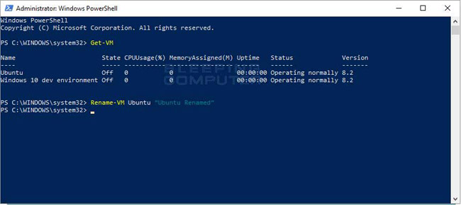 How to rename Hyper-V virtual machines using PowerShell and Hyper-V Manager Picture 9