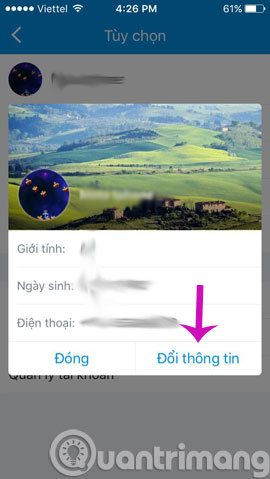 How to rename Zalo, edit Zalo account information? Picture 10
