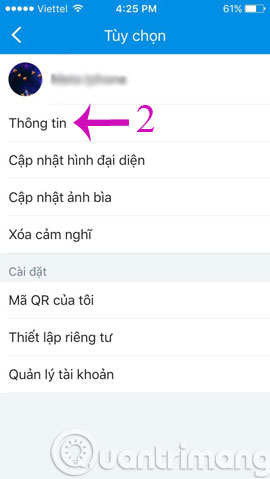 How to rename Zalo, edit Zalo account information? Picture 9