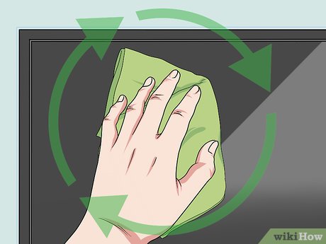 How to Repair a Scratched or Finger Printed Monitor Screen Picture 6