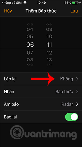 How to repeat the alarm on iPhone Picture 2