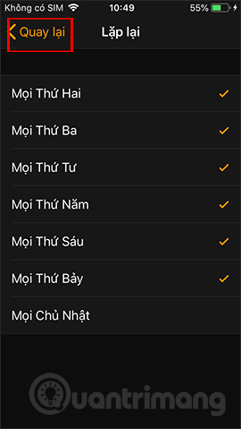 How to repeat the alarm on iPhone Picture 4