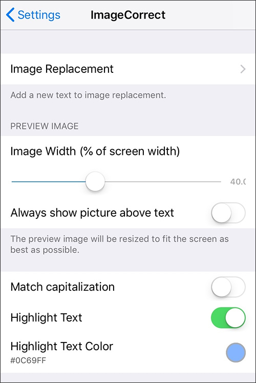 How to replace image text on iPhone Picture 1