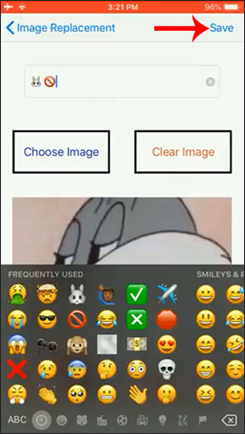 How to replace image text on iPhone Picture 6