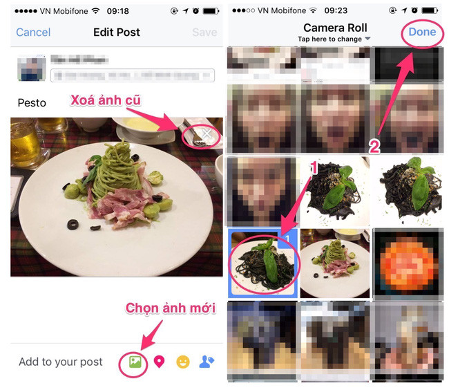 How to replace photos without losing like when you misspelled Facebook? Picture 2
