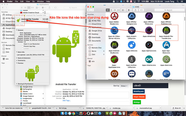 How to replace the flat design icon set for Mac OS X Picture 3