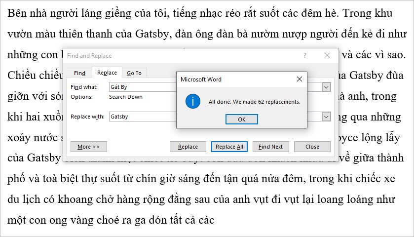 How to replace words in Word Picture 8
