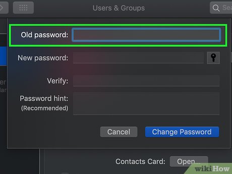 how to reset macbook pro password without old password