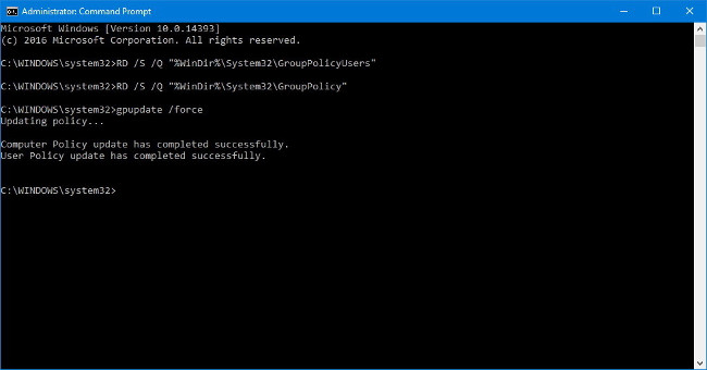 How to reset Local Group Policy settings on Windows 10 Picture 5