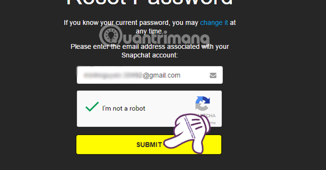 How to reset password, Snapchat password on phone and computer Picture 12