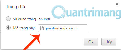 How to reset the homepage for Google Chrome browser Picture 5