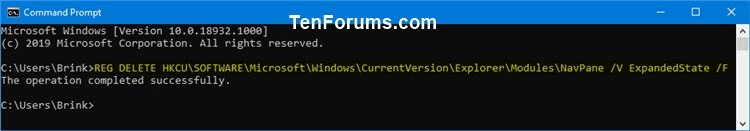 How to reset the status to expand the File Explorer navigation pane on Windows 10 Picture 5