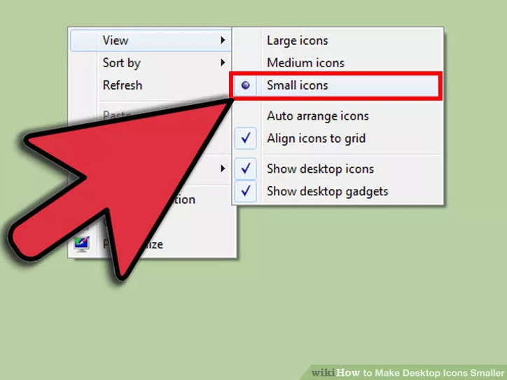 How to resize Desktop Icon on Windows? Picture 6