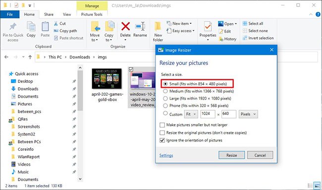 How to resize images with PowerToys in File Explorer Picture 2