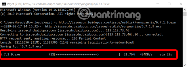 How to 'Resume download' when downloading files is interrupted in Google Chrome Picture 10