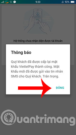 How to retrieve and change your ViettelPay account password Picture 5