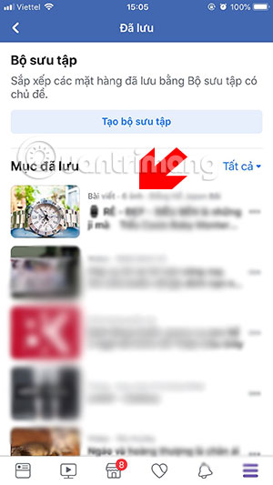 How to review content saved on Facebook Picture 4