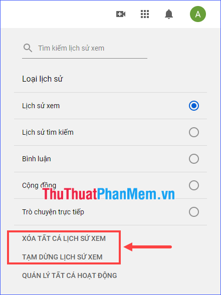 How to review video history watched on YouTube Picture 6