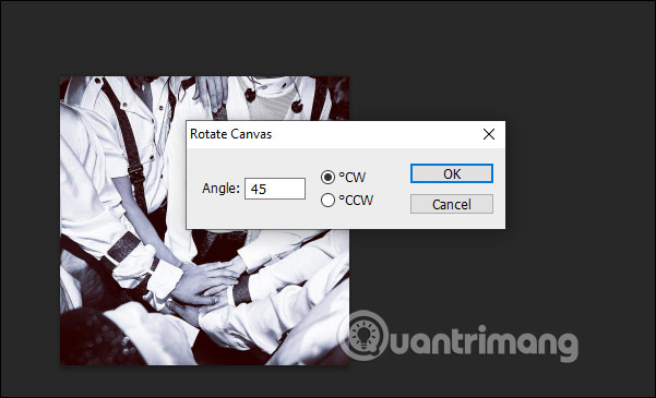 How to rotate a photo in Photoshop Picture 5