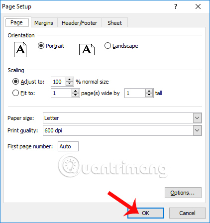How to rotate paper size in Excel Picture 4