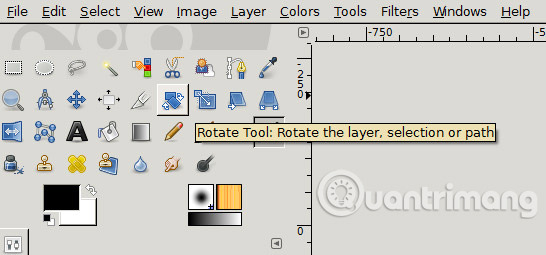 How To Rotate Selections In GIMP - TipsMake.com