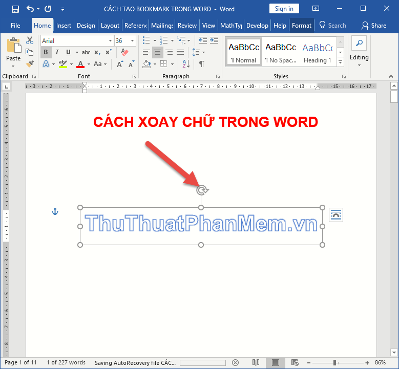 How to rotate text in Word Picture 7