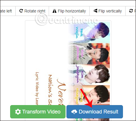 How to rotate the video upside down, tilted by Videorotate online Picture 10