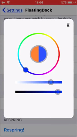 How to round the dock bar on iPhone Picture 7