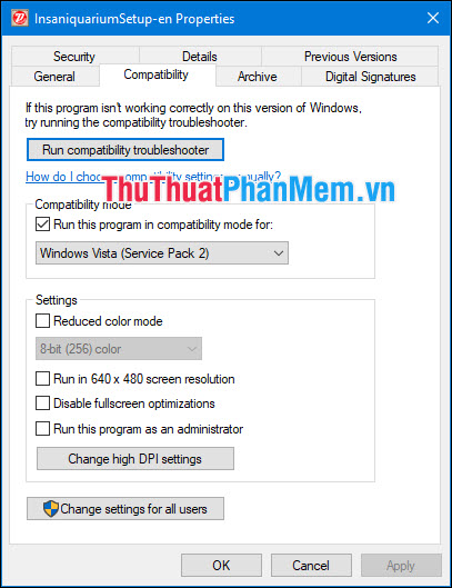 How to run games, old software on Windows 10, adjust old software to be compatible with Win 10 Picture 5