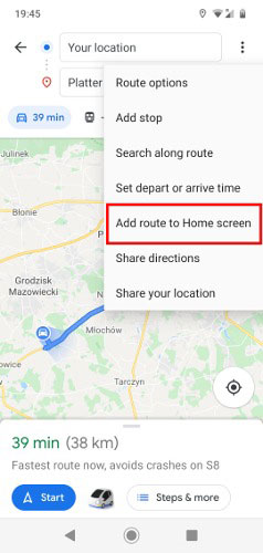 How To Save A Route On Google Maps