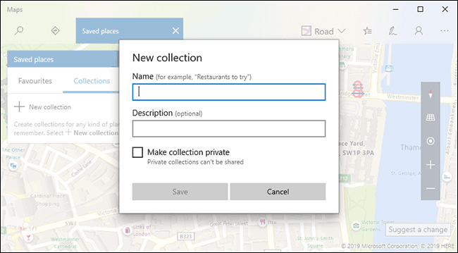 How to save favorite places on Windows 10 Maps Picture 11