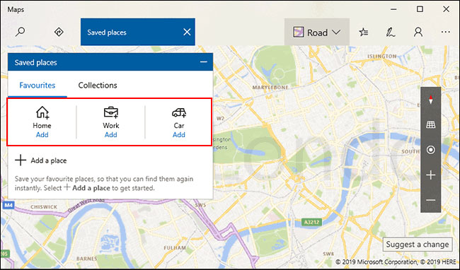 How to save favorite places on Windows 10 Maps Picture 2