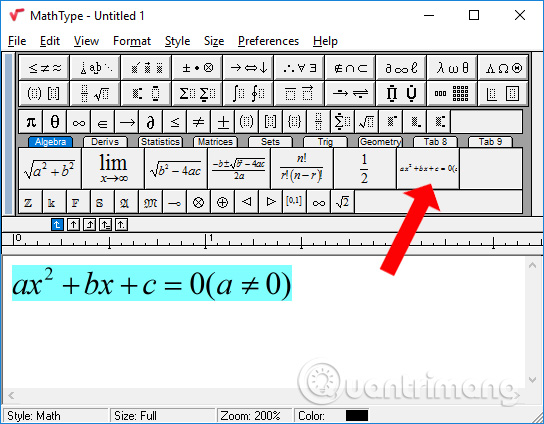 How to save frequently used formulas on MathType Picture 3