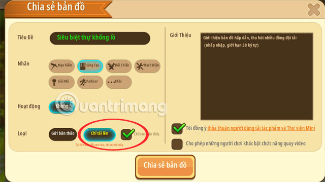 How to save the map and share the map in Mini World: Block Art Picture 5