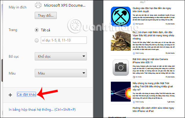 How to save the website on Coc Coc into a PDF file Picture 3