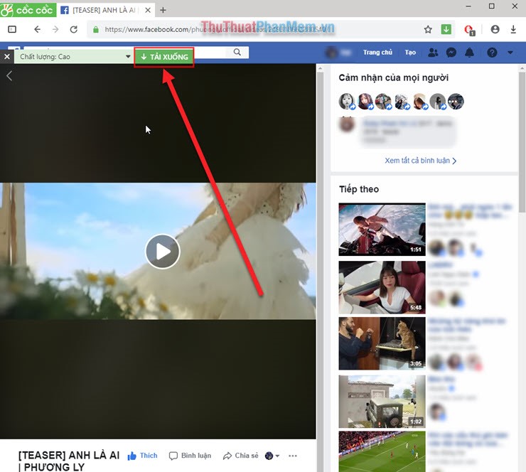 How to save videos on Facebook to computers, laptops Picture 5