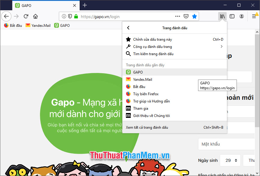 How to save web addresses for later viewing on Chrome, Coc Coc, Edge, Firefox Picture 18