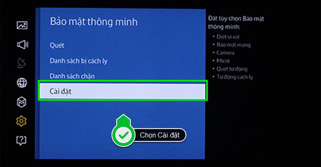 How to scan and kill viruses, malicious codes on Samsung Smart TVs 2015 Picture 6