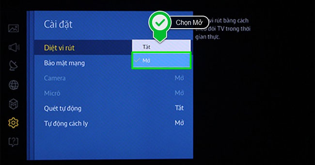 How to scan and kill viruses, malicious codes on Samsung Smart TVs 2015 Picture 7