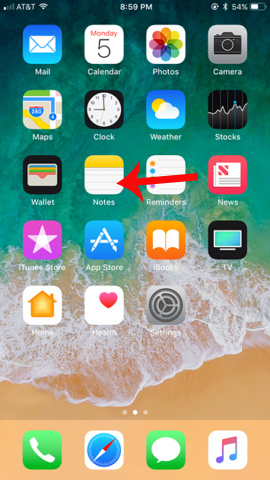 How to scan documents on iOS 11 note application Picture 1