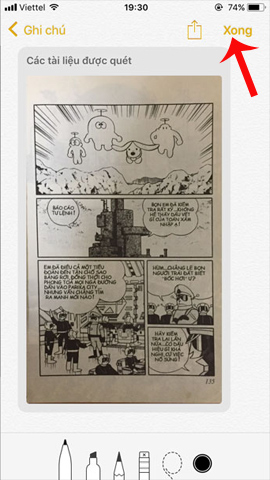 How to scan documents on iOS 11 note application Picture 10