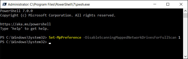 How to scan mapped network drives with Windows Defender Picture 2