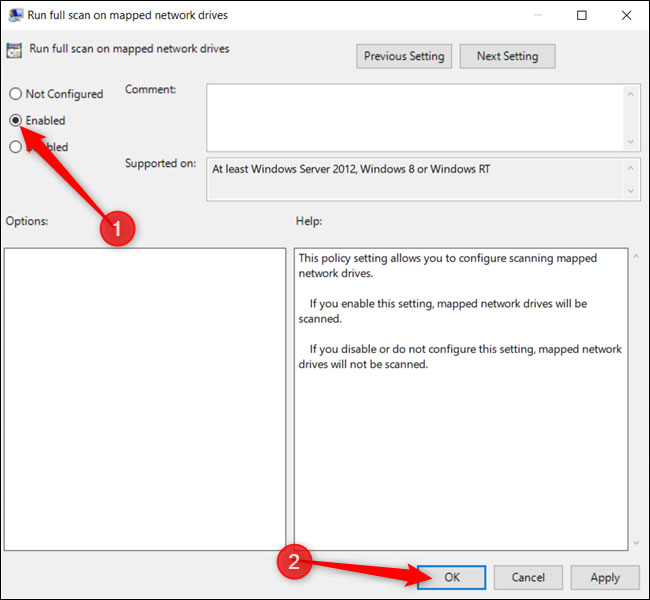 How to scan mapped network drives with Windows Defender Picture 3