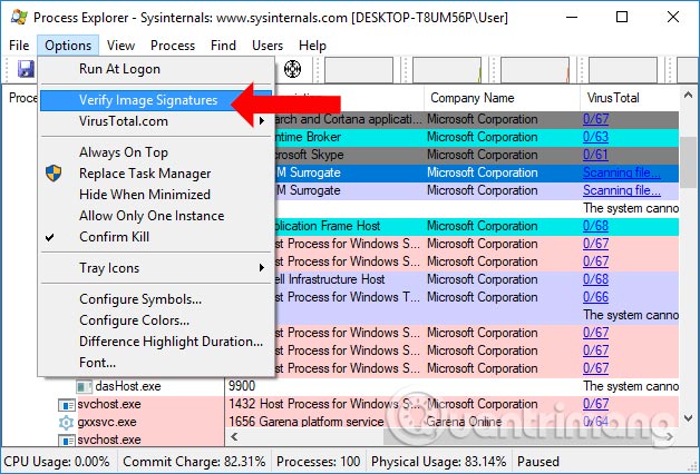 How to scan viruses on Windows with Process Explorer Picture 10