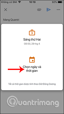 How to schedule an automatic delivery of Gmail Picture 11